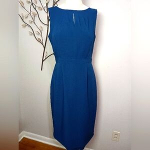*Classic! TALBOTS dark Teal Sleeveless Dress Green Blue Sz 6 Suit Office